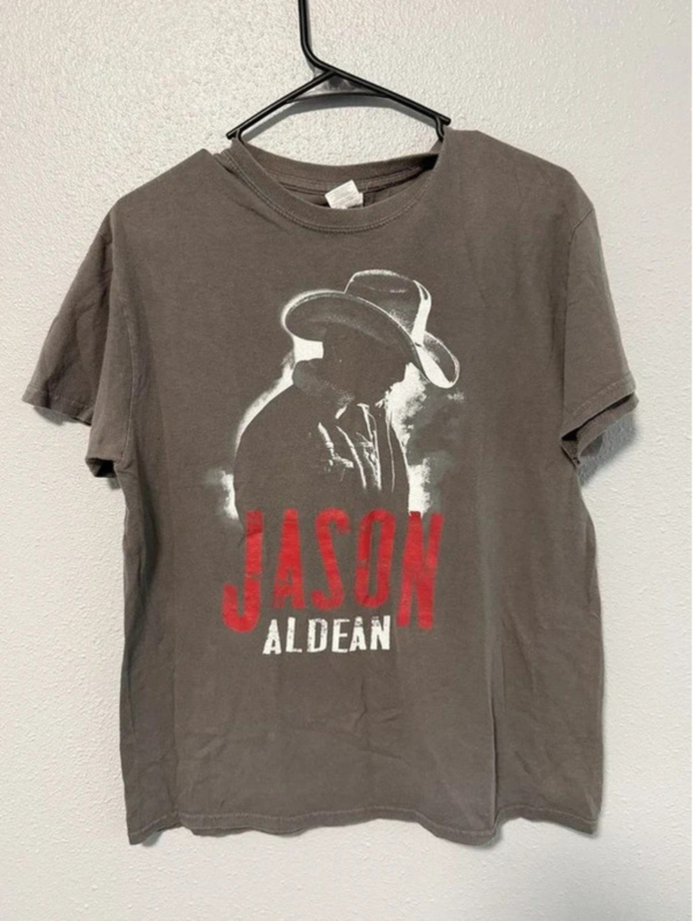 #6057 Jason Aldean Burnin It Down Tour T Shirt Size Medium
